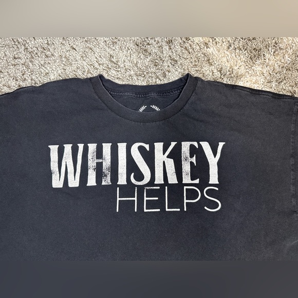 TeePublic Whiskey Helps t-shirt - Picture 3 of 6